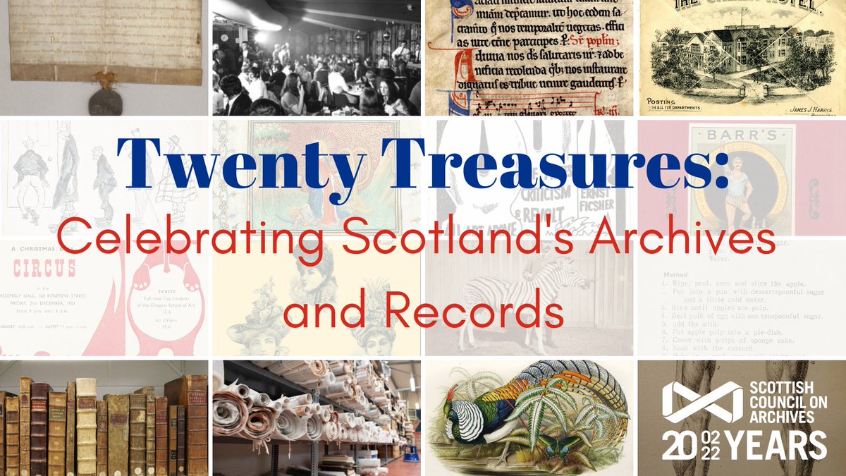 ⭐️We are excited to announce the selection for our #TwentyTreasures project!⭐️ We asked archive services to nominate a special item from their collection and from the many nominations we received, 20 were chosen. Have a browse! bit.ly/TwentyTr
