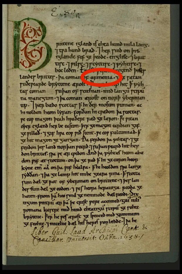 buczek_lech's tweet photo. Anglo-Saxon Chronicle is reference to the British,stating that they originated in Armenia:“There are 5nations;English,Welsh(or British),Scottish,Pictish,Latin.The first inhabitants were the Britons,who came from Armenia,and first peopled Britain southward” https://t.co/Yy9nYFKVhr