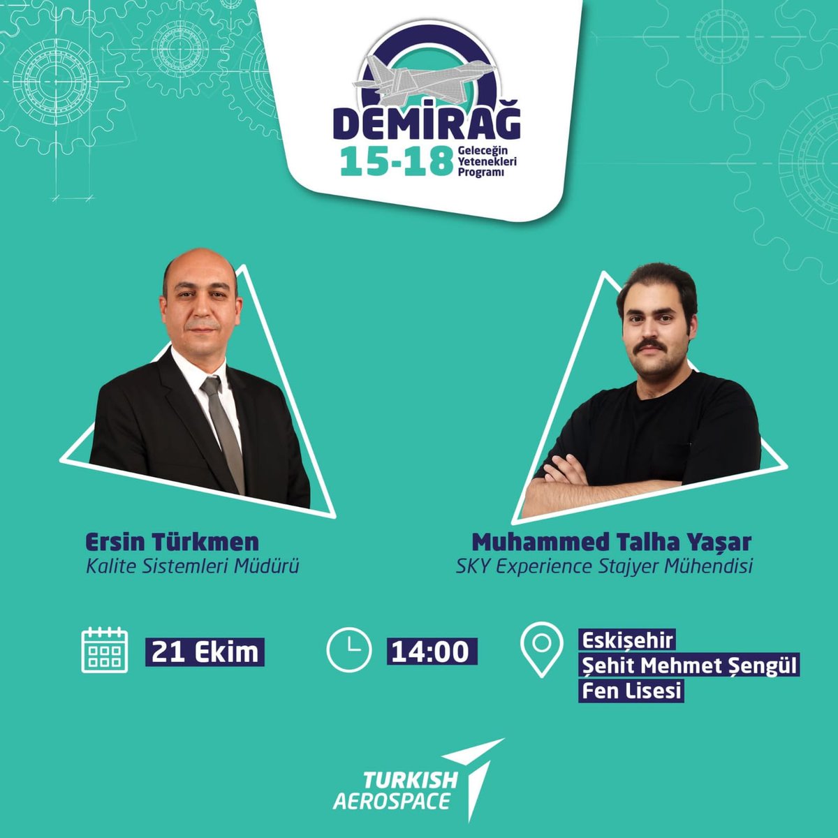 Türk Havacılık ve Uzay Sanayinin öncü kuruluşlarından olan TUSAŞ 'tan okulumuz öğrencilerine okulumuzda mühendislik semineri.