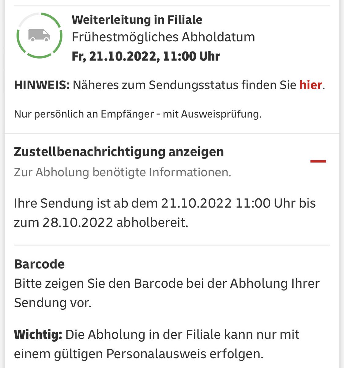 westfalette's tweet photo. Meint Ihr das ernst, ⁦@DHLPaket⁩? Welche Filiale denn?! https://t.co/ebiyH5dSKh