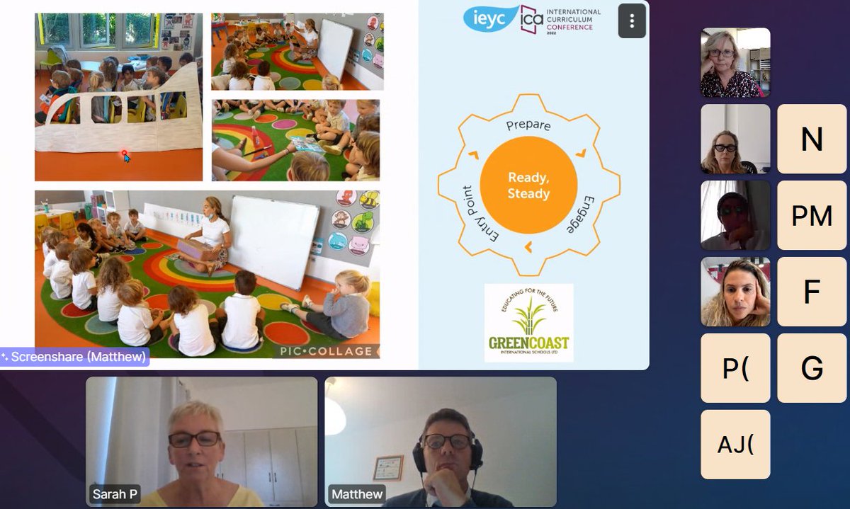 Sarah Pepper #headteacher at Greencoast #internationalschool sharing with schools how they implemented the <a href="/The_IEYC/">IEYC</a> unit #imaginethat following our new IEYC structure at #icc22