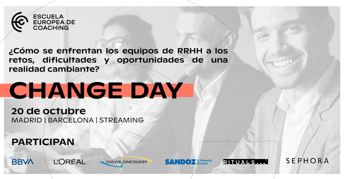 eec_coaching's tweet photo. 15 minutos y empezamos #ChangeDayEEC en Madrid, Barcelona y #streaming 🚀

Un encuentro para conocer las experiencias y aprendizajes de organizaciones que apuestan por el #coaching como herramienta de desarrollo de sus equipos y las personas que los conforman. https://t.co/jIdrpJOYxm
