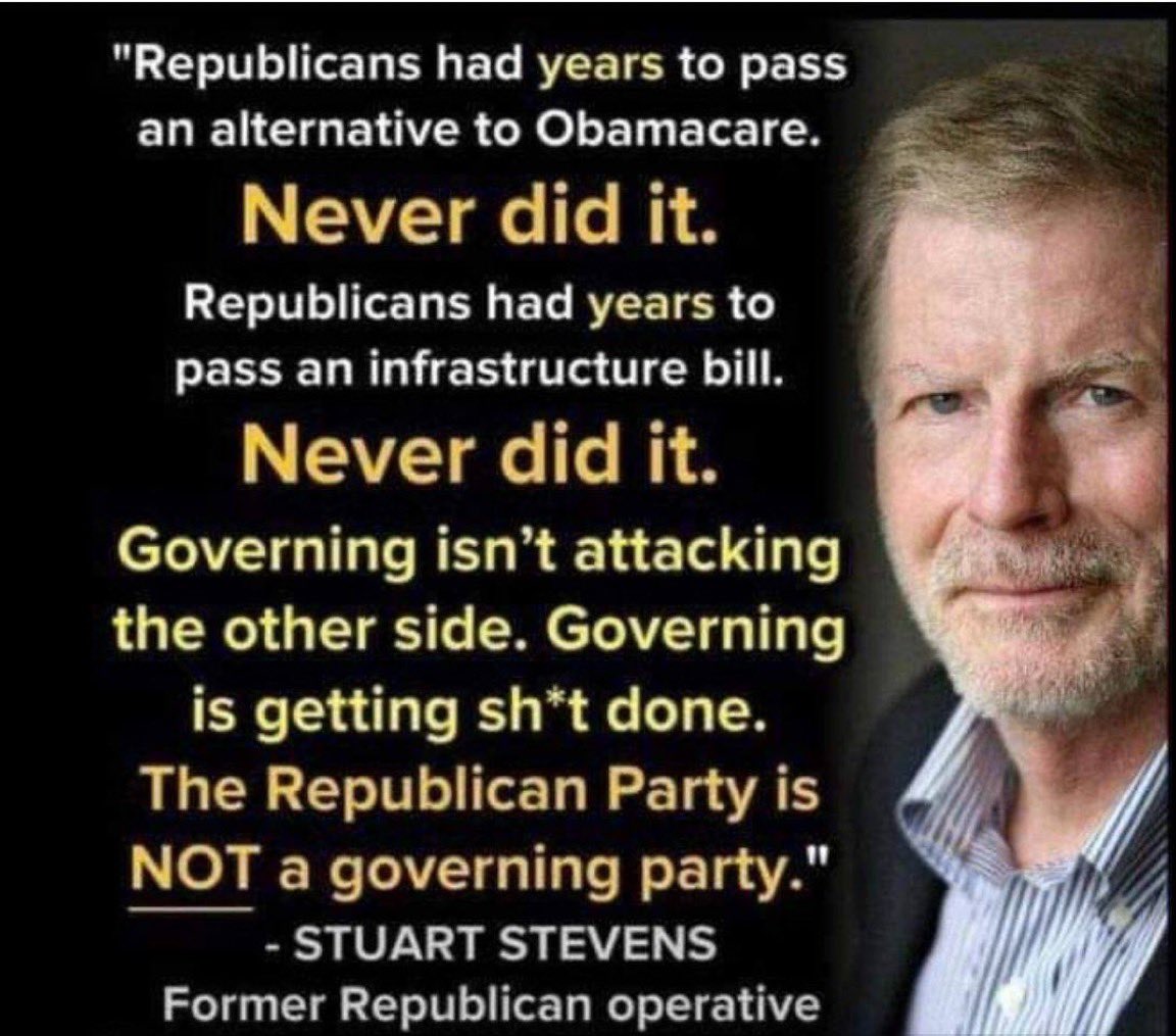 Republicans claim to have done so much, when TFG was in power. New insurance and Infrastructure? In 2 weeks..still waiting! What do you think the Republicans have, that will reduce the inflation? They voted against everything that helped you! #wtpBLUE #DemVoice1 #ONEV1 #DemsAct