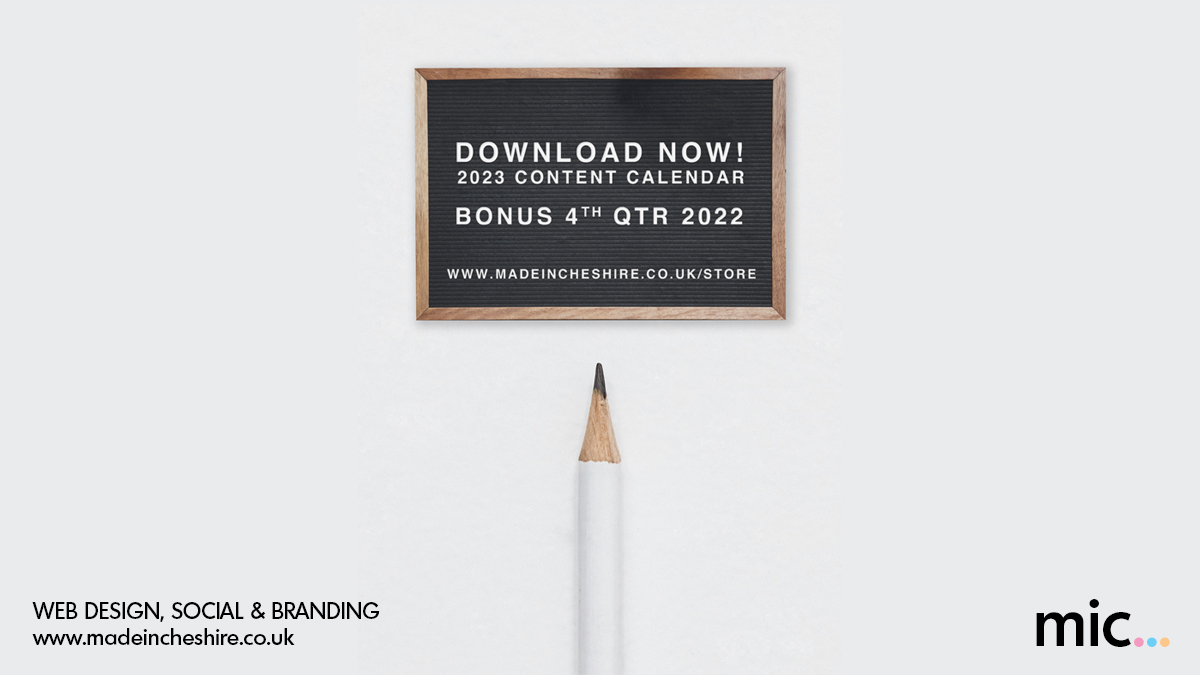 Go, go, go - they're downloaded all over the world and our clients love them. Our 2023 content calendar with bonus 2022 Q4 is now available to download! 
Start smashing your social - go to madeincheshire.co.uk/store 
⁠
⁠
 #planner #contentcreation #socialmedia #Altrincham