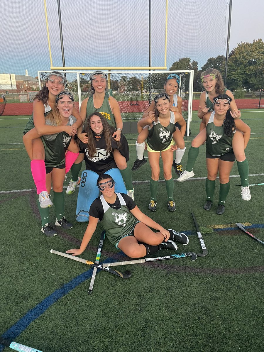 NrhsFieldHockey's tweet photo. This crew travels to Rockport today for a 5pm game! #team https://t.co/6FbHtP9gwU