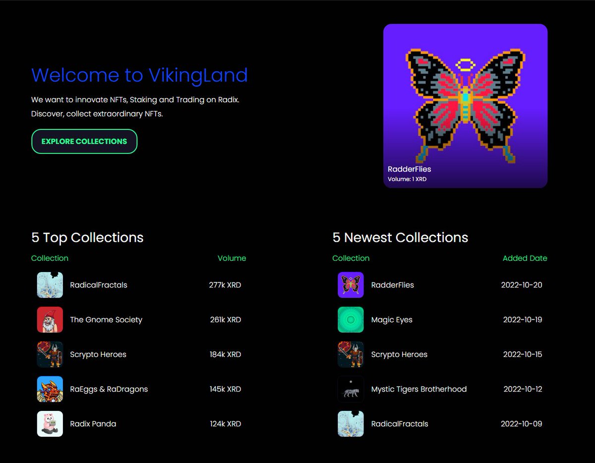 Some of you already noticed but now it's official! We are listed on the @vikinglandnft marketplace!