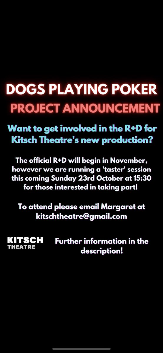 NEW R+D PROJECT❗️ TASTER SESSION ON ZOOM THIS SUNDAY 15:30❗️ We are inviting 16-25 year olds from all across the UK to get involved in this exciting project. The project will be administered via monthly zoom sessions. (1/3)