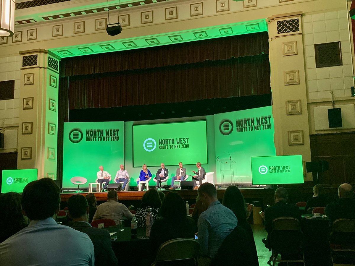simonjveardley's tweet photo. Great panel discussion on a green, accessible #transport network being key to the #RouteToNetZero in the #NorthWest and much wider. Are we moving quickly enough? How do we take the general public with us in the delivery? Fair - and challenging - questions. https://t.co/GNNsUGEUNv