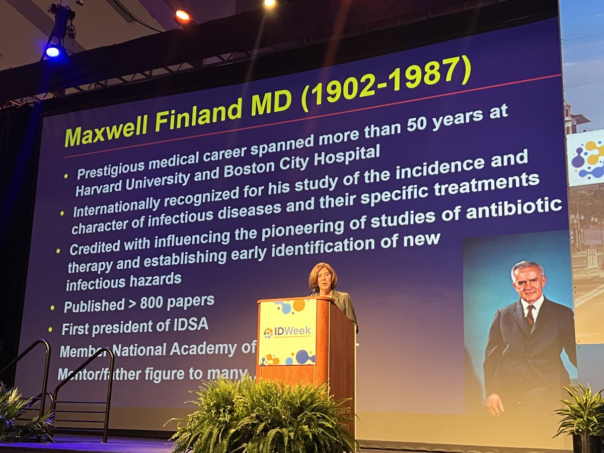 IDWeekmtg's tweet photo. "We as leaders in ID need to focus on stewardship as it improves patient outcomes, not just decreases costs." Dr. Helen Boucher (@hboucher3) talks about the vital action needed to combat the rising threat of #AMR.

#IDWeek2022 https://t.co/NcTBqtE7gA