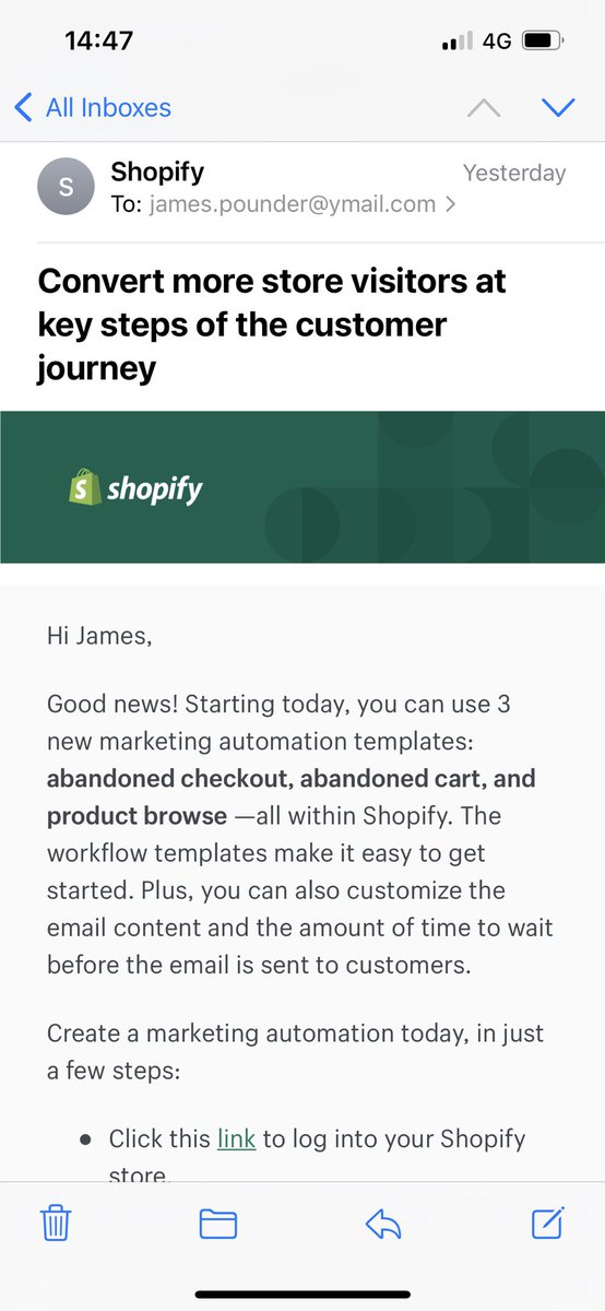 Shopify experts!! Am I reading this right? I can do the automations that I pay Klaviyo for directly in Shopify?