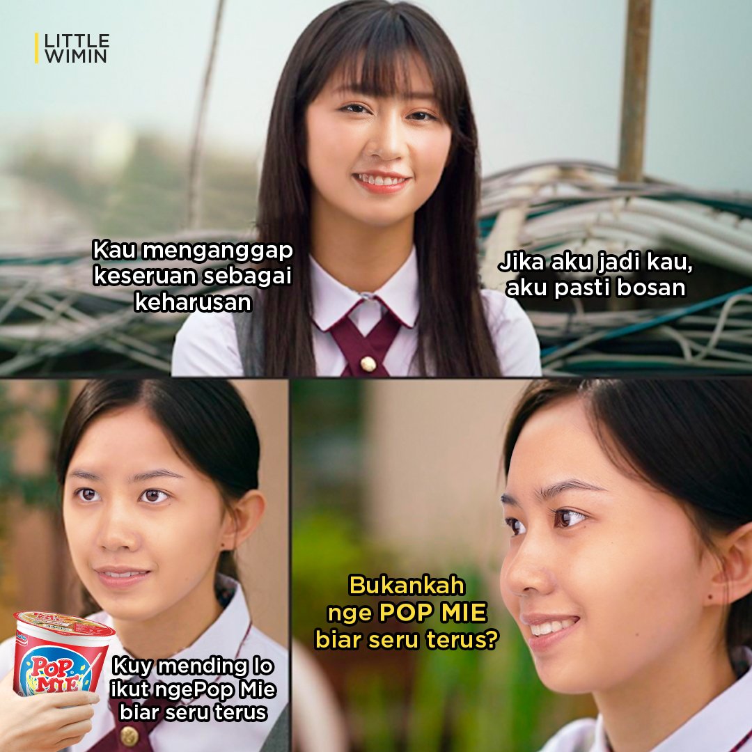 Lagian ngapain susah2 amat si Sob buat bikin idup lo jadi seru

Tinggal nyeruput Pop Mie lo, kelar~ langsung seru terus kuy~