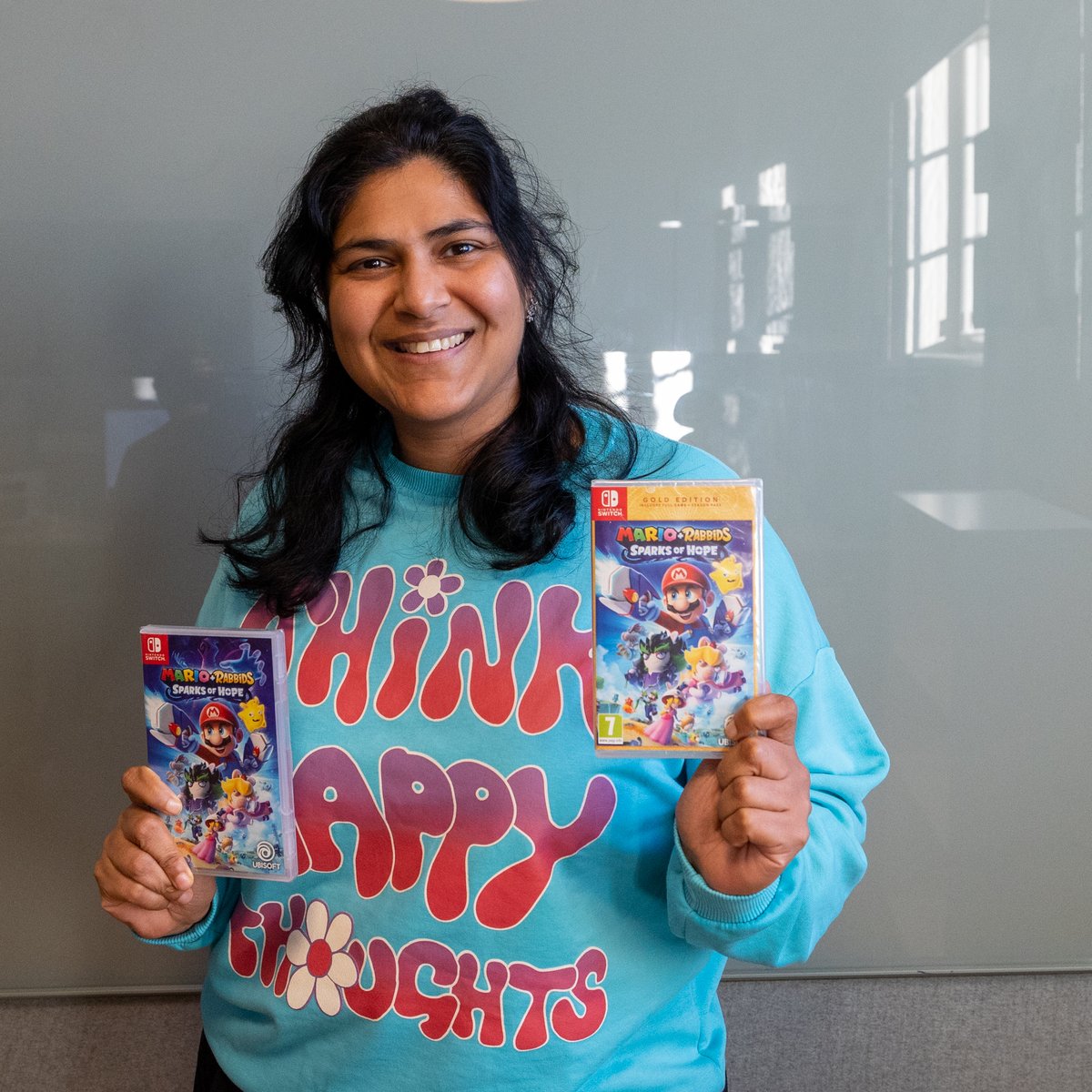 UbisoftSTH's tweet photo. Congrats to @UbisoftMilan and @UbisoftParis from your friends in the north!

The release of #MarioRabbidsSparksofHope is a great excuse for us to order some cupcakes and take a break to play this absolute gem of a game. The reviews are in, it’s a 10/10 from us ✨ https://t.co/Hjg5EK6Wfi