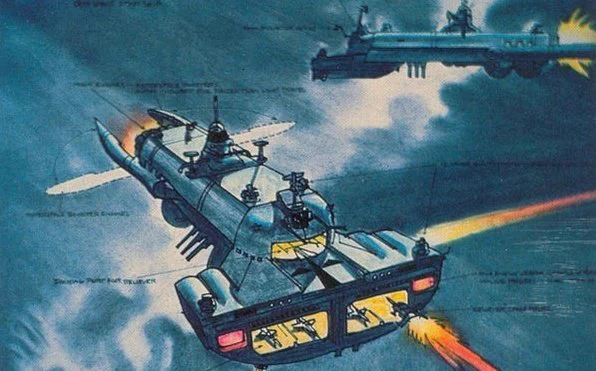 Buck Rogers concept art by Bob McCall 