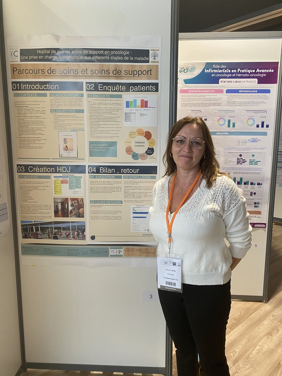 AssoCannes's tweet photo. Asso présent au congrès national des soins de support en oncologie , pour une présentation du partenariat avec l hôpital pour la création d’un hôpital de jour. Une idée qui pourra peut-être servir à d’autres structures….
@villedecannes @hopitaldecannes https://t.co/wDUcdOGT7L