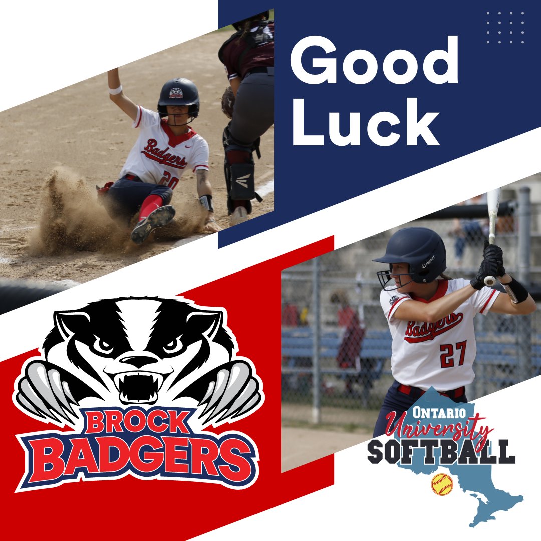 Good luck to women's softball at the OUS Championship this weekend in Waterloo! 🥎 #WeAreBadgers