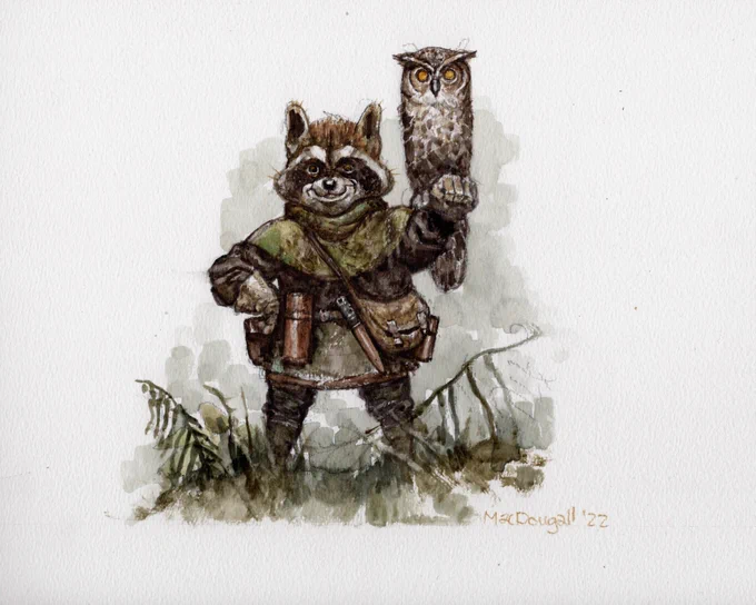 #ThrowbackThursday to some Gwelf characters from a few years back. Mouse, Rabbit, Badger and Raccoon. More soon 