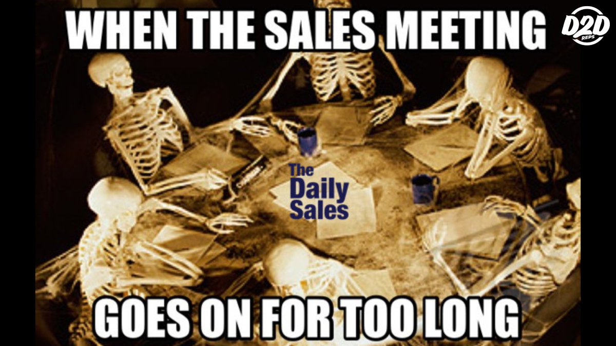 Haha! So true! Tell us about the longest sales meeting you have ever been a part of.

#d2dreps #salesmemes #salesmeme #salesjokes #salesfunny #salesfun #doortodoorsales #d2dsales #d2dsaleslife #summersaleslife

For more sales memes visit hubs.la/Q01hZFVl0