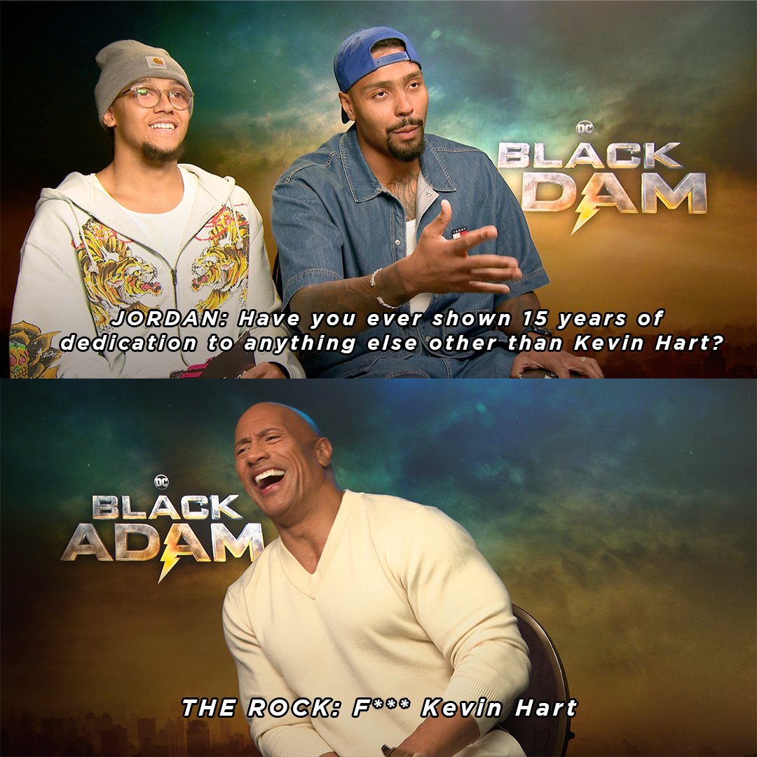 😱 Is the <a href="/TheRock/">Dwayne Johnson</a> &amp; <a href="/KevinHart4real/">Kevin Hart</a> bromance over?! <a href="/blackadammovie/">Black Adam Movie</a>

Listen to the full interview with #JordanBanjo &amp; <a href="/perrikiely/">Perri Kiely</a> on #KISSBreakfast 👀

📅 Friday 21st October
⏰ 8.15am GMT