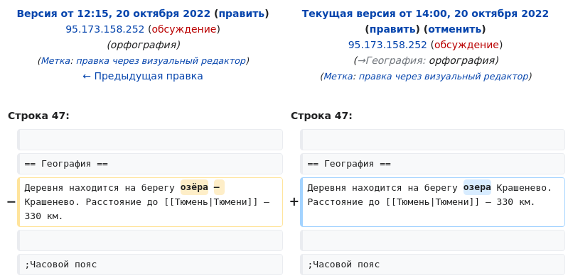 Статья в Википедии Крашенева (Бердюжский район) отредактирована из ФСО ru.wikipedia.org/w/index.php?di…