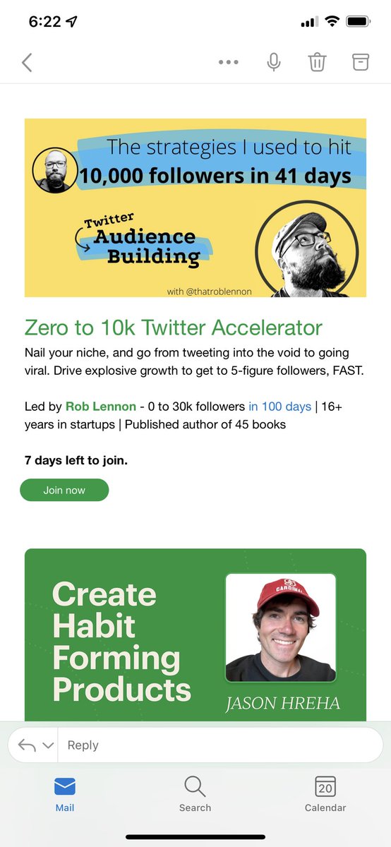 HarmonicJLE's tweet photo. @thatroblennon Popped up as a feature in an email from Maven this morning! https://t.co/B3hzsTnByW