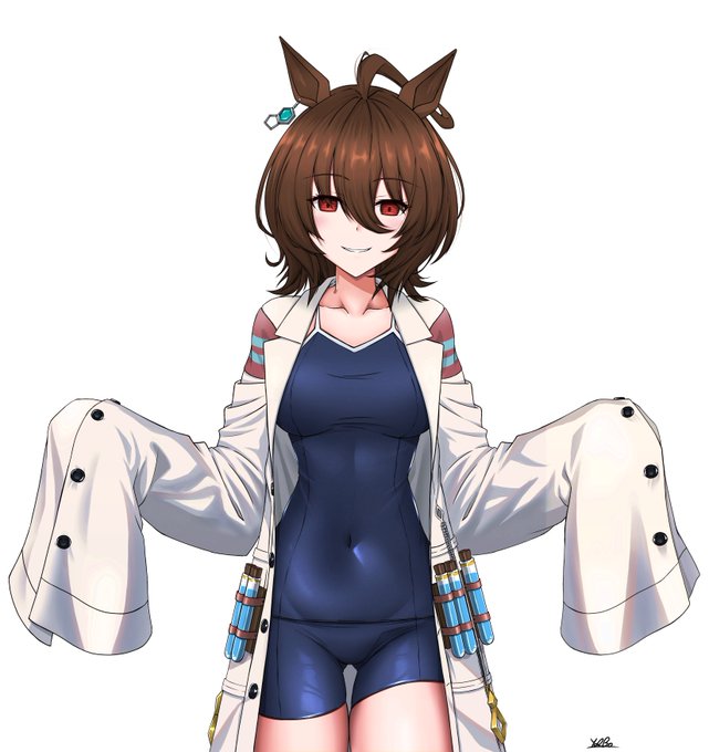 「ククッ、こういうのが好きなんだろトレーナー君!」
#ウマ娘
#アグネスタキオン 