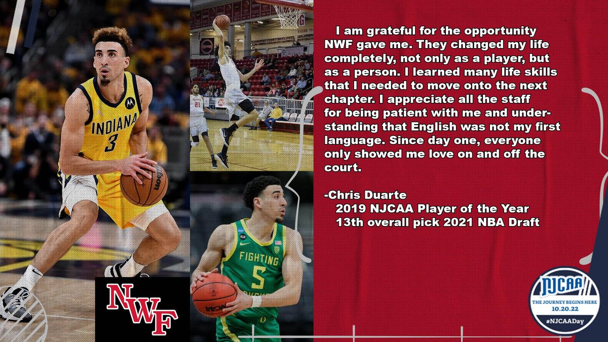 The 2019 NJCAA Player of the Year, Chris Duarte, on how the NJCAA changed his life. #NJCAADay