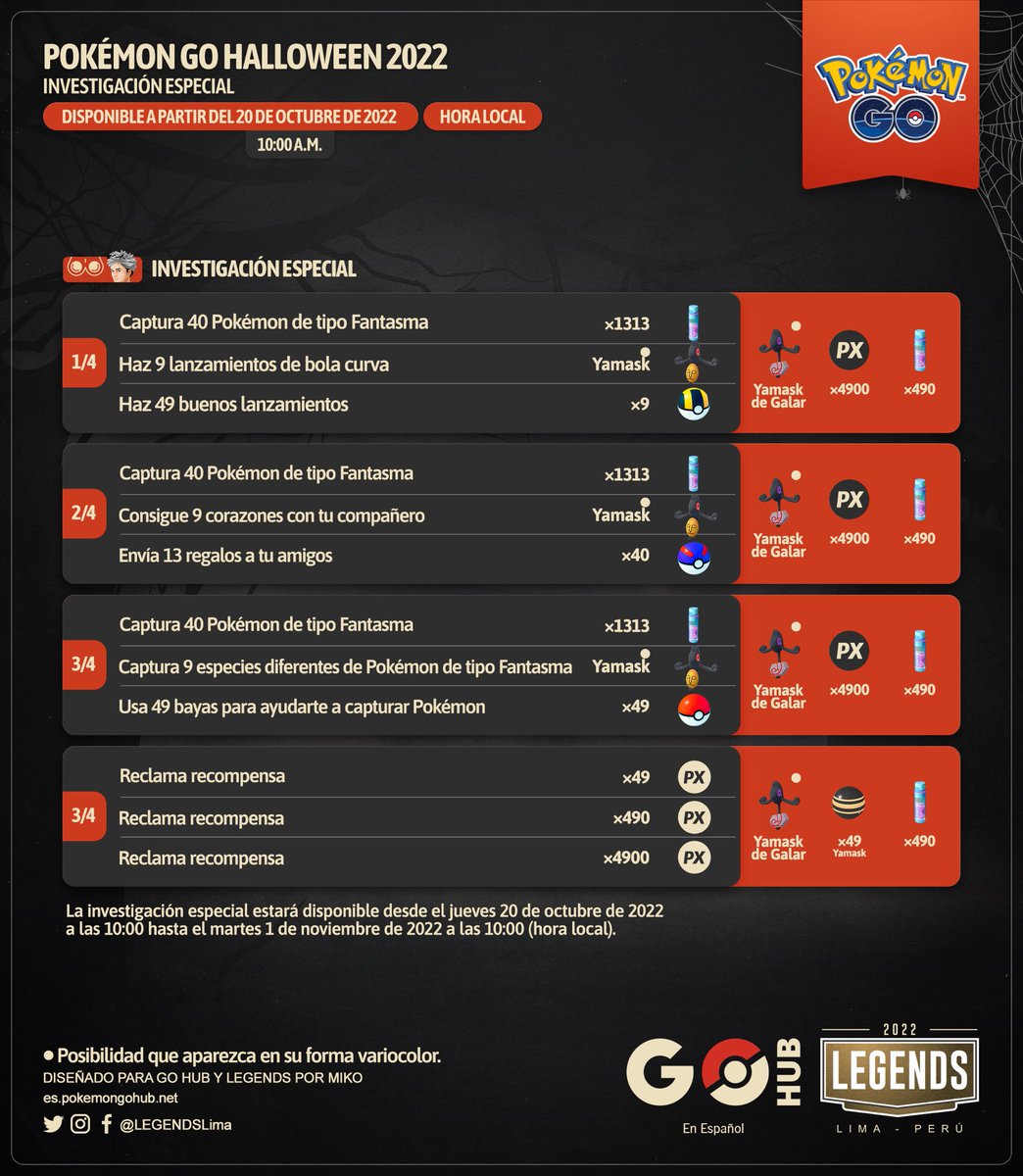 GOHubEsp's tweet photo. ¡Todos los detalles de la parte 1 del evento de Halloween!

Diseño: @LEGENDSLima https://t.co/i6DPUjKtu6