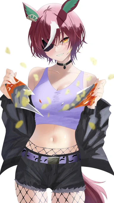 「俺と狂乱に酔いワタシと断罪の破片を蝕むか?」#ウマ娘 #タニノギムレット 