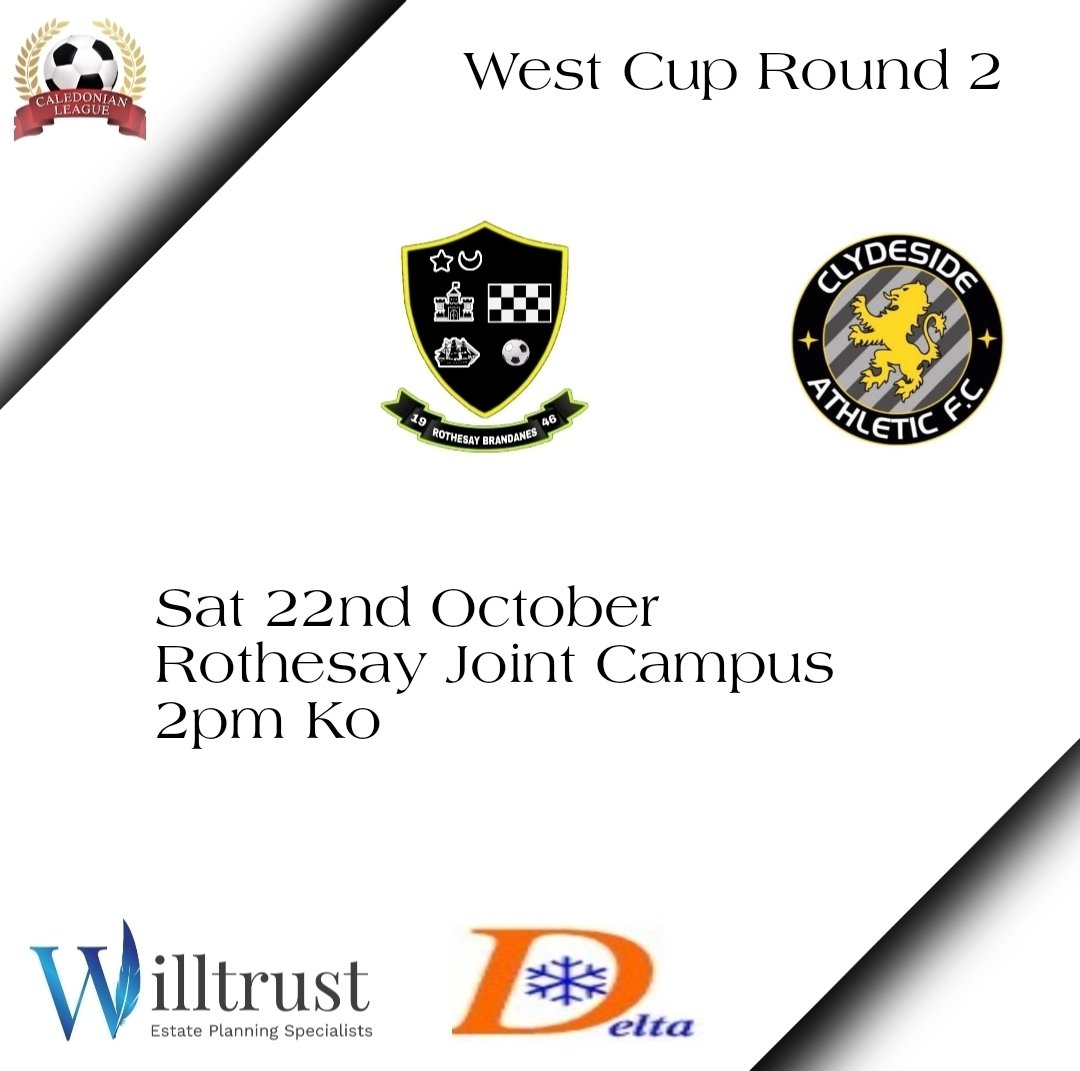 Rothesay Brandanes AFC (@brandanesr) on Twitter photo Home again this Saturday in the West of Scotland Cup against <a href="/ClydesideAth/">Clydeside Athletic</a> 2pm ko at the Astroπβͺβ« Home again this Saturday in the West of Scotland Cup against <a href="/ClydesideAth/">Clydeside Athletic</a> 2pm ko at the Astroπβͺβ«