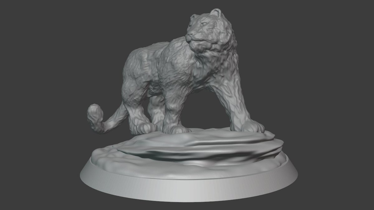Uscur4's tweet photo. Decided to learn 3D modelling with #blender so here’s my first proper creation. It’s meant to be a snow leopard 🐆 https://t.co/8fm6GVT5D7