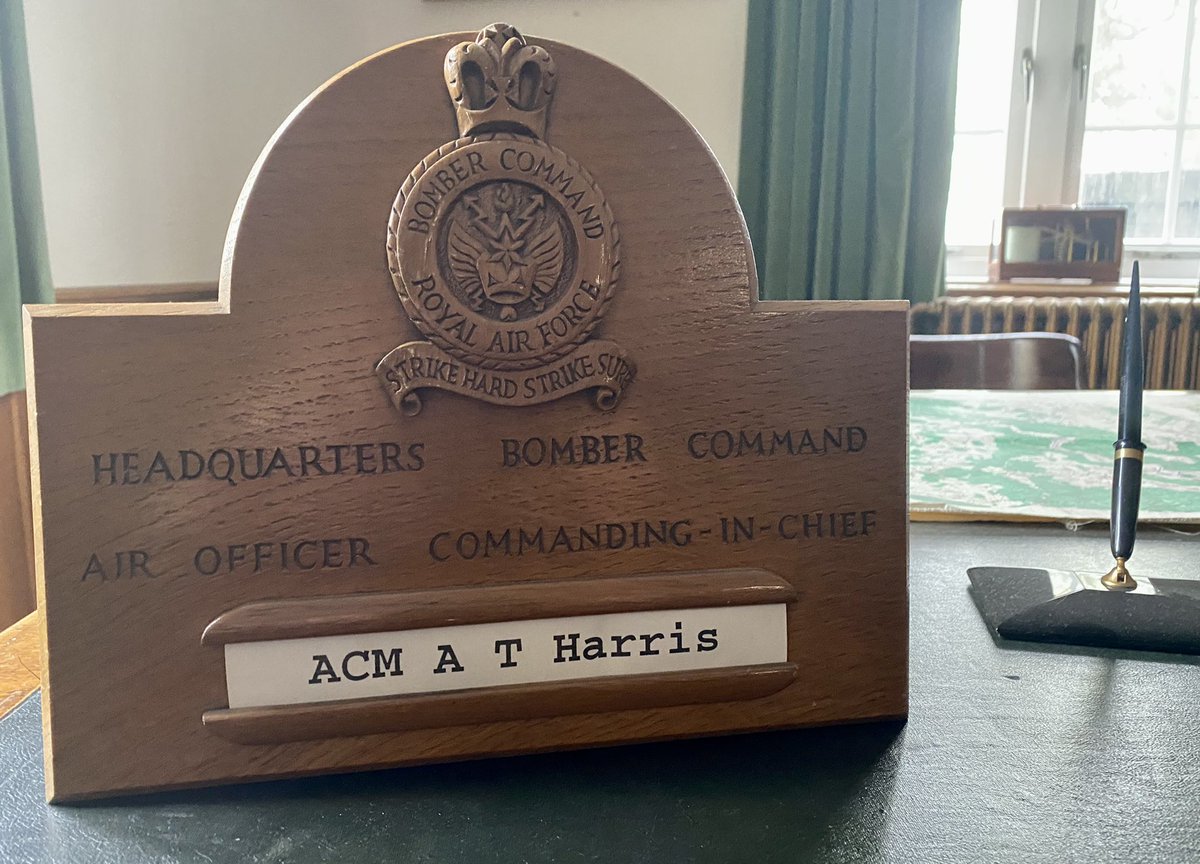 GHNijenhuis's tweet photo. Great visit to #EuropeanAirGroup RAF High Wycombe with NL Air Attache @MJPVerhulst. Netherlands Chief of the Air Staff @dennisluyt Director of EAG. Huge privilege to visit office of Air Marshall Bomber Harris. Many thanks to Mr Brown for excellent briefing! @RAFHighWycombe https://t.co/0S0qhBs6SE