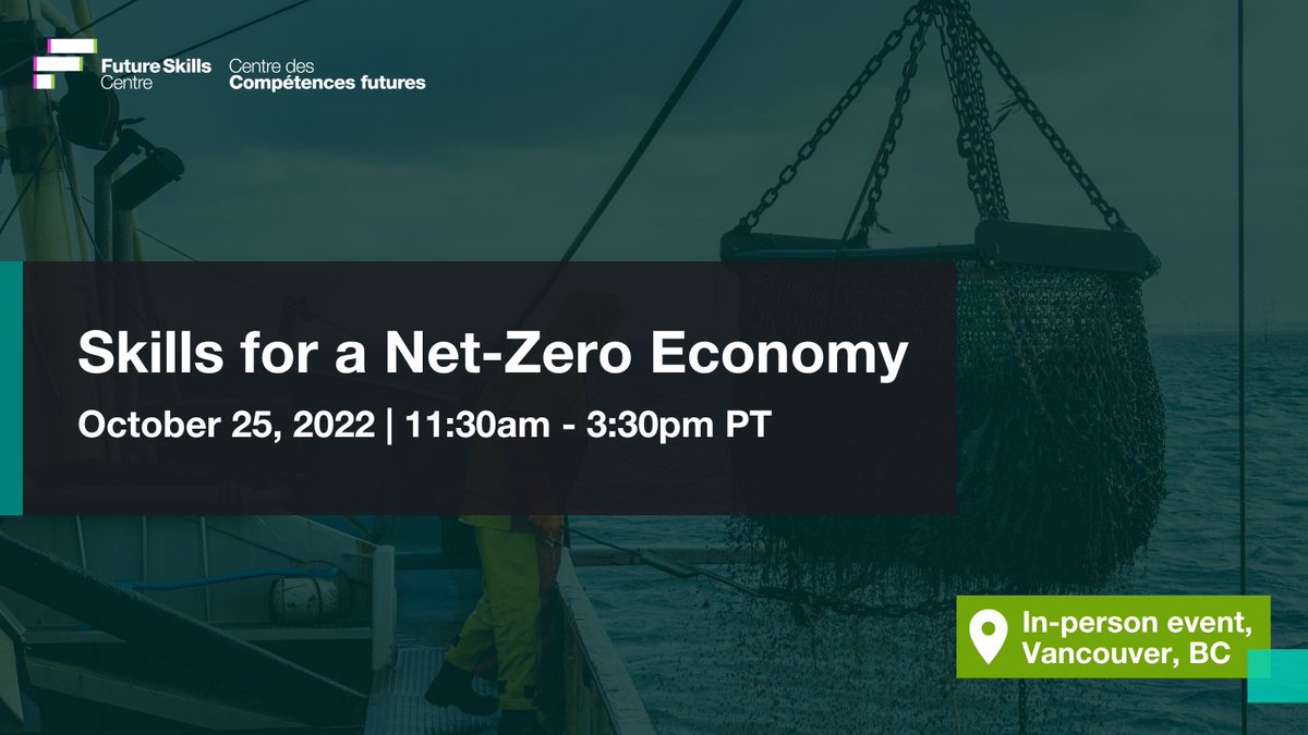 Are you in #Vancouver? Join us on October 25 for a free in-person event to hear from sustainability experts, employers, government &amp; career service practitioners discuss some of the central implications to building a #NetZero economy. 
Save your spot!👉 bit.ly/3SMnZ58