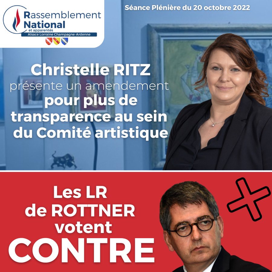 RNGrandEst's tweet photo. .@christelleritz présente un amendement pour plus de transparence au sein du Comité artistique. Les LR de ROTTNER votent contre. #SPOct22 https://t.co/DcE03N3WKG