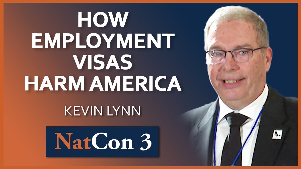 Watch Kevin Lynn’s full address on “How Employment Visas Harm America” delivered at NatCon 3 Miami as part of the “Immigration” panel. Available here: youtu.be/DBvI73sQZZo @thencamekevin