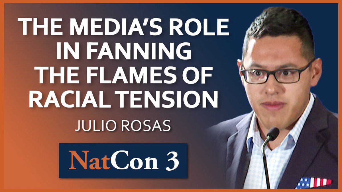Watch @Julio_Rosas11‘s full address on “The Media’s Role in Fanning the Flames of Racial Tension” delivered at NatCon 3 Miami as part of the “Race” panel. Available here: youtu.be/7M1w2ZWuamk