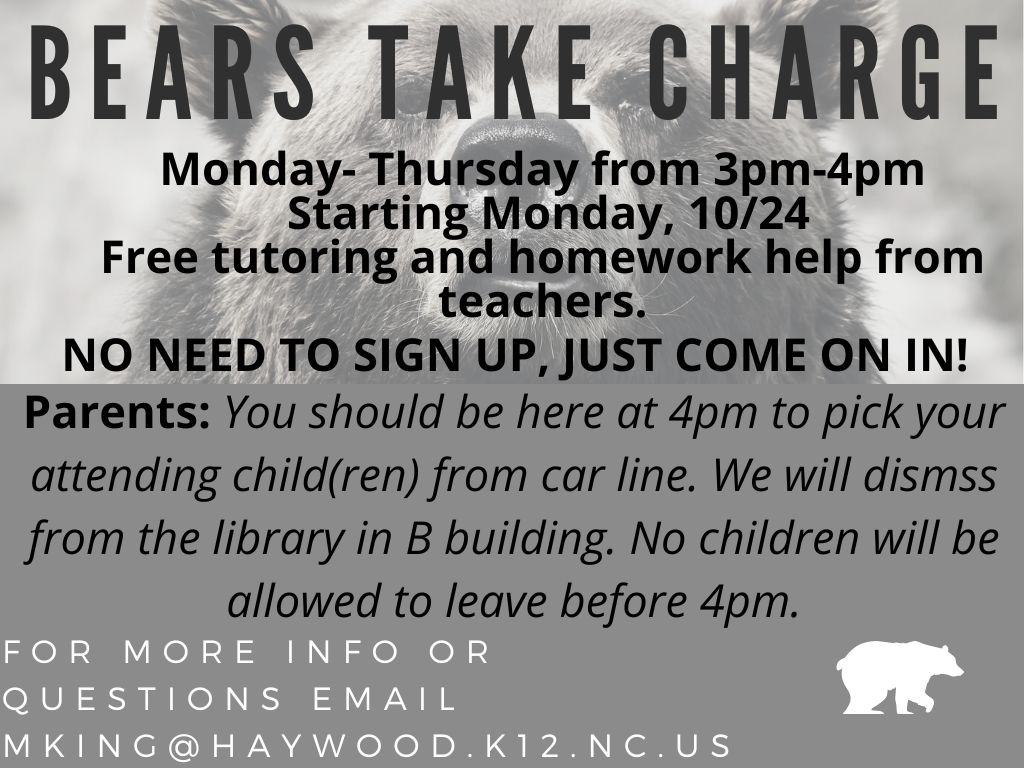 Bears Take Charge - cms.schools.haywood.k12.nc.us/2022/10/20/bea…