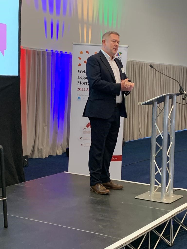 ChorleyBS's tweet photo. Here's our Head of Business Development, Stuart Bryce, in full flow at the Legal and General Autumn Roadshow. If you're at the event in Edgebaston, make sure to visit our stand and say hello to Stu 👋
#legalandgeneral #brokers #mortgages https://t.co/k2Rbyce8cH
