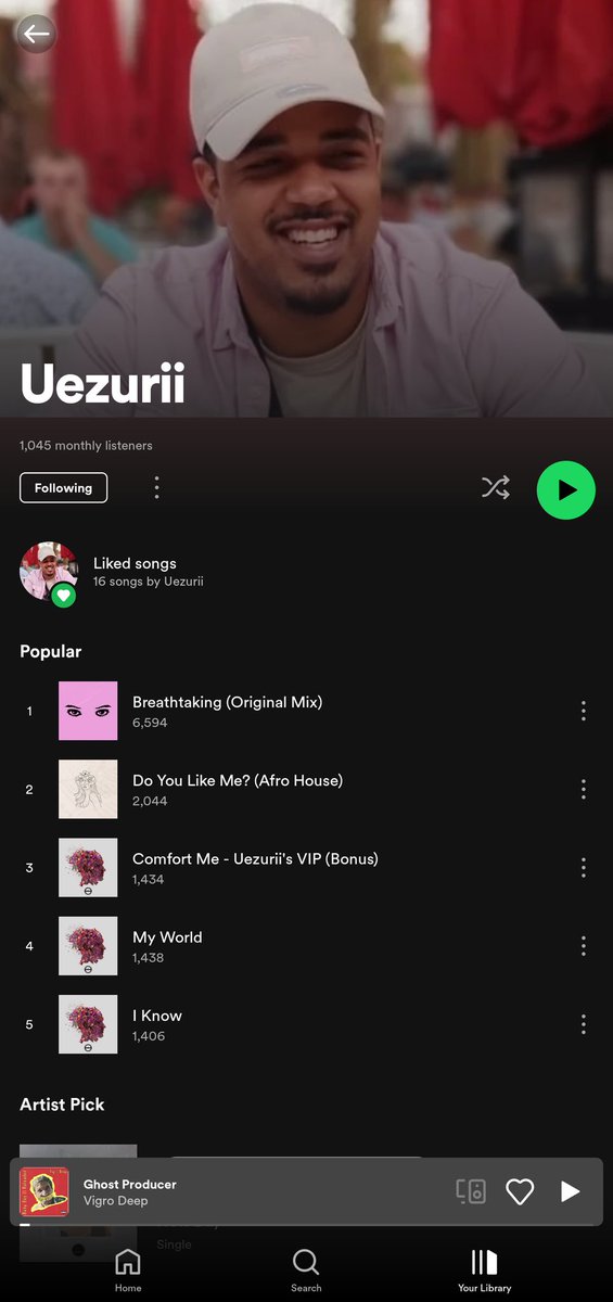 Today I passed a 1000 monthly listeners on Spotify! This is a big milestone for me as I been working hard to achieve this. 🚀

So it will be celebrated with a giveaway of two NFT's of Breathtaking worth 1 $SOL each. Details will follow tonight! 🎉

open.spotify.com/artist/6SfUbDp…