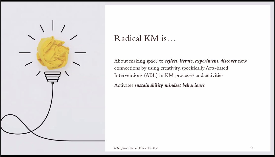 knowledge4All1's tweet photo. #Radical #Knowledge #Management
is
#Reflecting #iterating #experimenting #discovering
is
#arts based interventions in #KM processes and #activities
is
#creativity https://t.co/DJQhrXOYf7