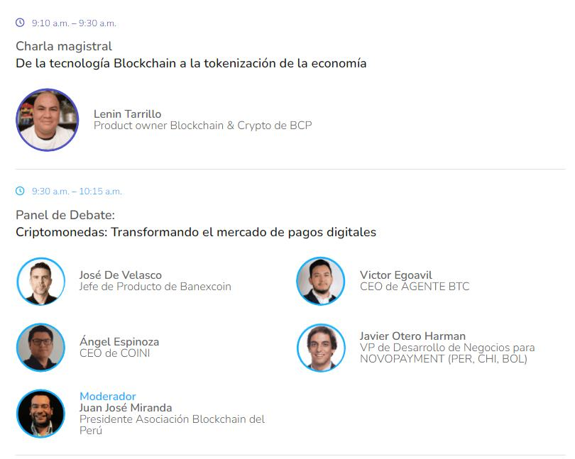 rommelcomeca's tweet photo. Inicia el 2do. día del #EpaymentSummit2022 con el tema de #blockchain y #criptomonedas. Gracias a la @capeceperu https://t.co/bMMHOamnCj