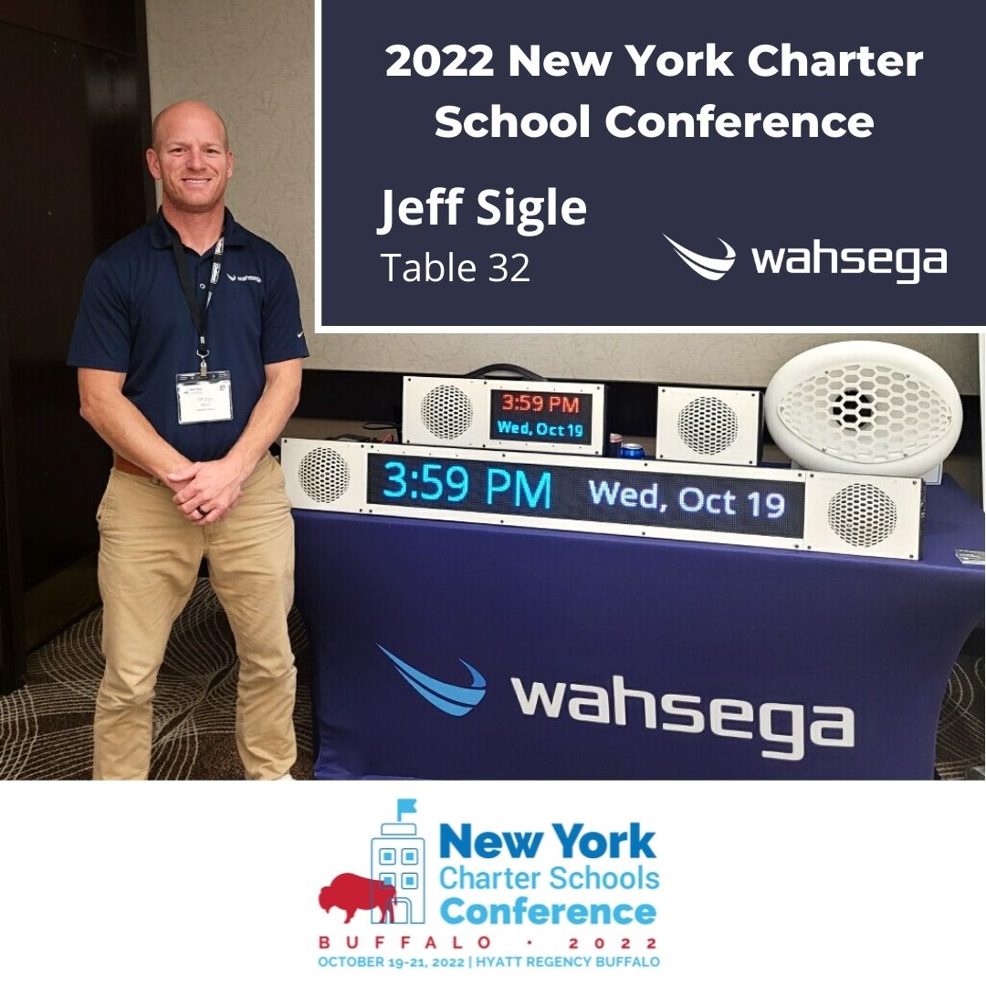 WahsegaLabs's tweet photo. Is your old PA system not working? Jeff Sigle is available at table 32 at the @nycharterassoc conference today in Buffalo New York to demo Carina: School PA system, Intercom, and Bell Scheduler. #NYCharterConference2022 #safetyIoT #schoolPAsystem #educationtechnology https://t.co/NqiEE0RFaZ