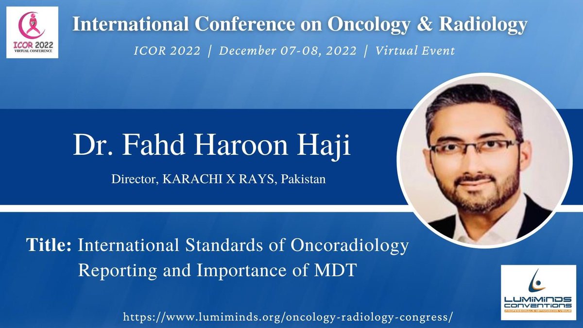 Honoured to be invited as Speaker at UK International Radiology conference, Alhamdulillah. 

Excited to speak on a topic close to my heart - Multidisciplinary approach to diagnose, treat and save cancer patient lives. 

ICOR 2022: lnkd.in/djpbtgms

#oncoradiology #research