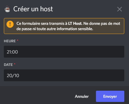 LTDevMC's tweet image. Petite exclusivité pour les personnes qui viendront nous suivre sur Twitter : actuellement nous travaillons sur un Bot Discord qui permettra d'automatiser les annonces et la whitelist des hosts !