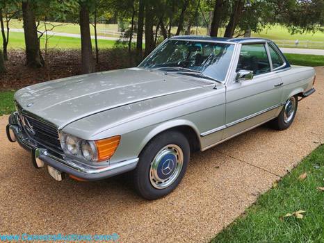 CannonsAuctions's tweet photo. **ENDS 10/27~~LOT 1**
1972 Mercedes 350SL Roadster 
.
.
.
.
@cannonsauctions #cannonsauctions @mercedesbenz  #mercedes #mercedesroadster #vintage #vintagevehicle #merc #retro #retrovehicle #70s #roadster #bhfyp
#4thgeneration
#4thgenerationauctioneers https://t.co/bWwXmKSAD9