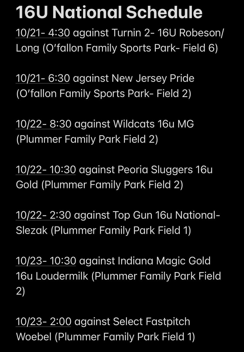 Midwest Speed 18U National Hall tweet media