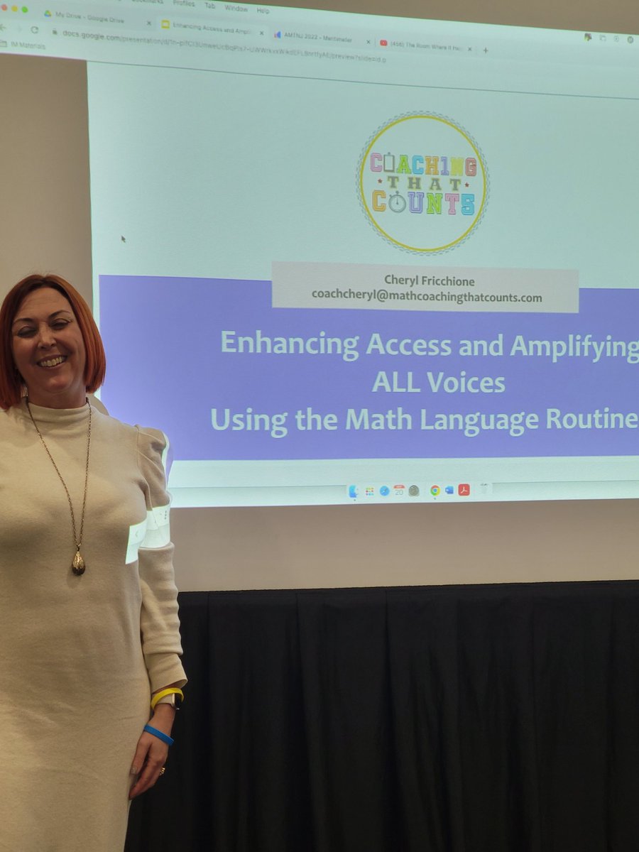 Big thanks to Cheryl Fricchione for a great presentation <a href="/amtnj/">AMTNJ - Association of Math Teachers of New Jersey</a>! She's not only a great facilitator, she's also my life long friend! #amtnj2022