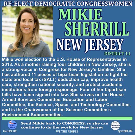 Mikie Sherrill (D) NJ-11; “Small businesses are the backbone of local economy The unique challenges facing women small business owners matters to me and I will advocate for them and work to reduce the challenges “ #wtpBLUE #ONEV1 #FreshResists #DemVoice1