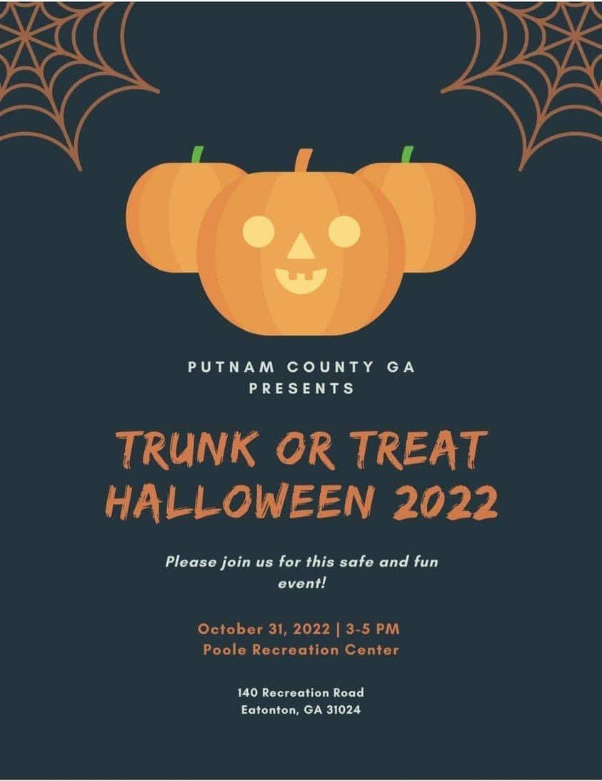 Save the date! 🎃👻 
October 31, 2022
3 p.m. to 5 p.m. 
Poole Recreation Center