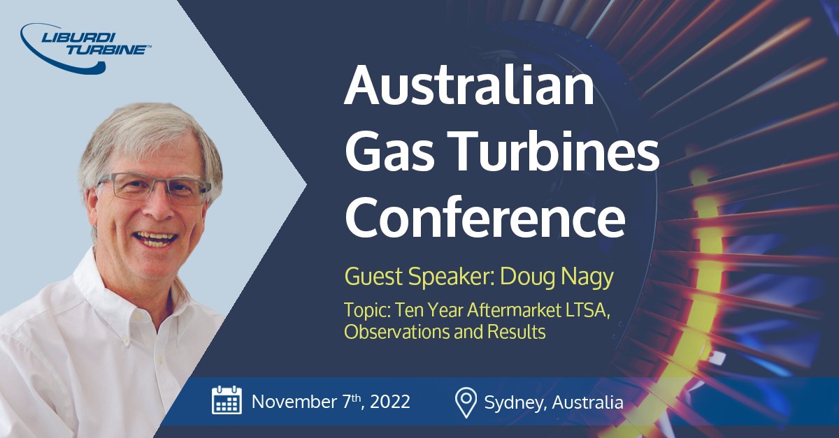 LiburdiGroup's tweet photo. Liburdi Turbine Services is excited to attend the 21st Australian Gas Turbines Conference on the 7th &amp; 8th of November, 2022. The conference will take place in Sydney at the Aerial UTS Function Centre.

To sign up for this event, click here: https://t.co/gciNB6tJF4 https://t.co/H1ZYWeYFdo