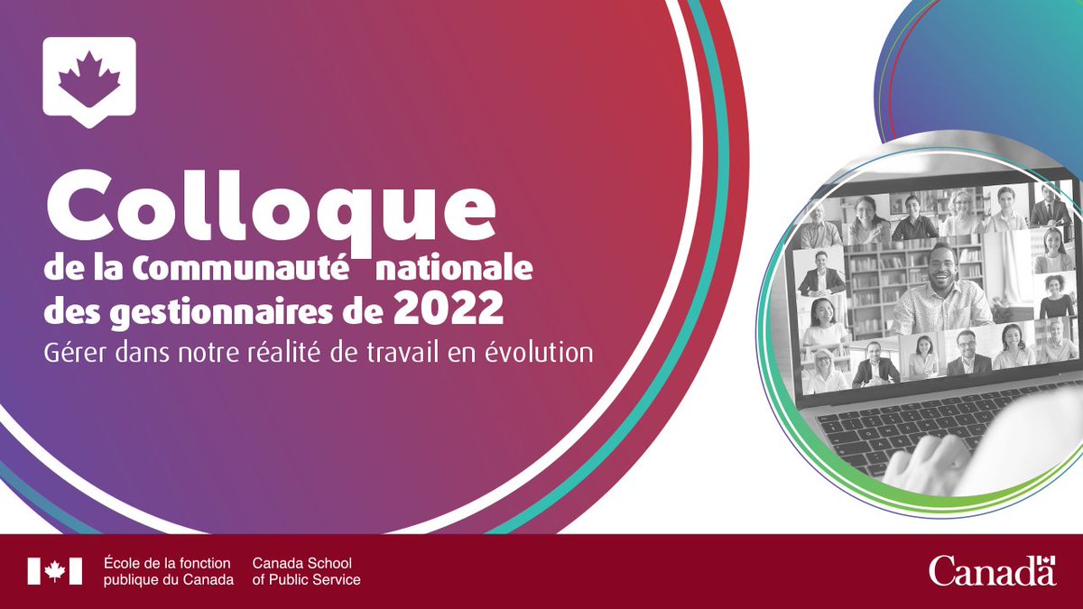 Gestionnaires de la fonction publique! La semaine prochaine, assistez au colloque de la Communauté nationale des gestionnaires pour examiner votre influence au sein de votre organisation et ce dont vous avez besoin pour vous épanouir dans vos fonctions. csps-efpc.gc.ca/events/2022-nm…